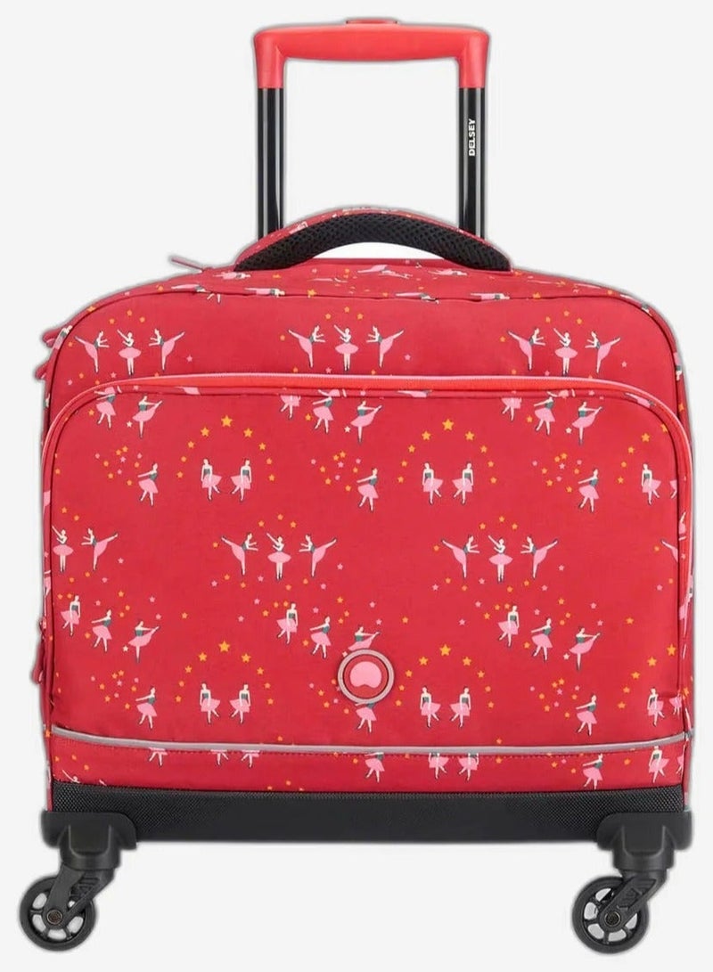 DELSEY Paris Back To School 4-Wheeled School Trolley Bag - Ballerina Pink - Image 1